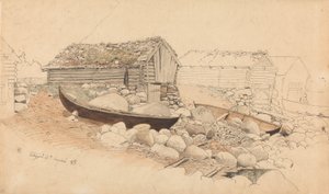 Widok na Eidfjord autorstwa Hans Gude