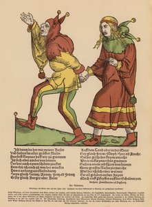 Taniec nosów (kolorowy drzeworyt) autorstwa Hans Guldenmundt