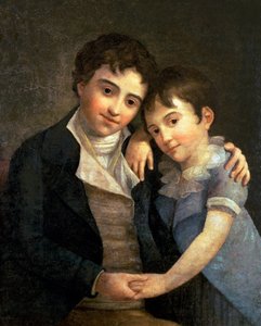 Portret Karla Thomasa (1784-1858) i Franza Xavera (1791-1844), dwóch synów Wolfganga Amadeusza Mozarta (1756-91), 1798