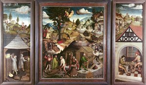 Krajobraz górniczy, 1521 autorstwa Hans Hesse