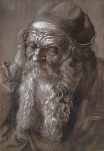 Staruszek, 93 lata, św. Hieronim, koniec XVI wieku autorstwa Hans Hoffmann