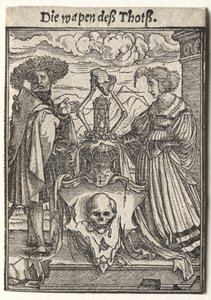 Taniec śmierci: herb śmierci autorstwa Hans Holbein