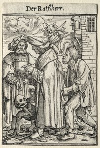 Taniec Śmierci: Radny autorstwa Hans Holbein