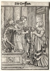 Taniec Śmierci: Hrabina autorstwa Hans Holbein