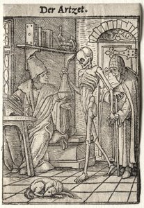 Taniec Śmierci: Doktor. autorstwa Hans Holbein