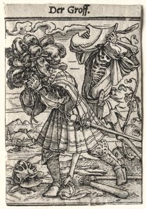 Taniec Śmierci: Hrabia, c. 1526. autorstwa Hans Holbein