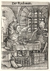 Taniec Śmierci: Skąpiec, c. 1526.