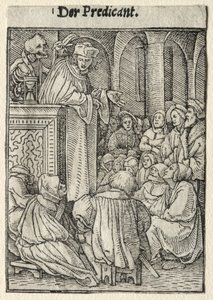 Taniec Śmierci: Kaznodzieja autorstwa Hans Holbein