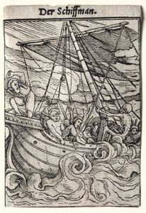 Taniec Śmierci: Żeglarz, c. 1526. autorstwa Hans Holbein