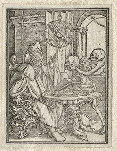 Taniec Śmierci: Astrolog; Bogacz autorstwa Hans Holbein