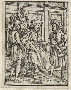 Taniec śmierci: sędzia autorstwa Hans Holbein