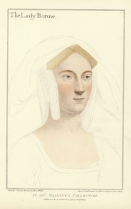 Katarzyna, Lady Borough (akwatinta) autorstwa Hans Holbein der Jüngere