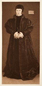 Krystyna Duńska, księżna Mediolanu, ok. 1538, wyd. 1640 (kolotyp) autorstwa Hans Holbein der Jüngere