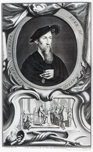 Edward Seymour, 1. książę Somerset, wyryty przez Jacobusa Houbrakena, 1738 autorstwa Hans Holbein der Jüngere