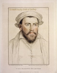 Edward Stanley Earle of Darby (1508-1572) grawerowany przez Francesco Bartolozzi (1727-1815) 1793 autorstwa Hans Holbein der Jüngere