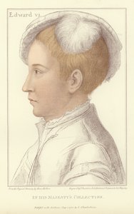 Król Edward VI Anglii i Irlandii (akwatinta) autorstwa Hans Holbein der Jüngere