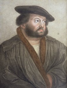 Portret Hansa Holbeina (14978-1543) rytowany przez Francesco Bartolozziego (1727-1815)