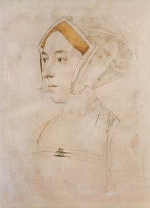 Portret Lady Willoughby (pastel na papierze) autorstwa Hans Holbein der Jüngere