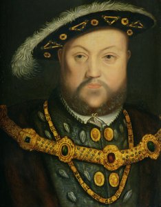 Portret Henryka VIII (1491-1547) w wysadzanym klejnotami łańcuchu i futrzanej szacie