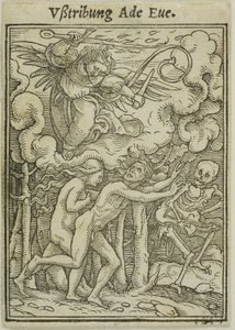 Adam i Ewa wypędzeni z raju autorstwa Hans Holbein the Younger