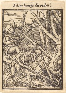 Adam kołysze ziemię. autorstwa Hans Holbein der Jüngere