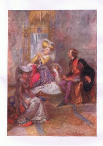 A co wtedy mówisz do mojej miłości? (Król Henryk V), z The Complete Works of Shakespeare opublikowanej przez George Harrap & Co Ltd, 1920 autorstwa Hans Holbein der Jüngere