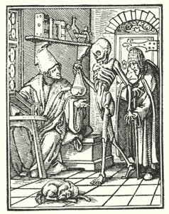 Śmierć i lekarz autorstwa Hans Holbein der Jüngere