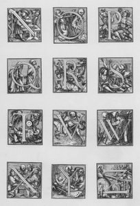 Alfabet Holbeina autorstwa Hans Holbein der Jüngere