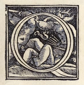 Iluminowane „O” z trzeciego wydania „Utopii” Sir Thomasa More