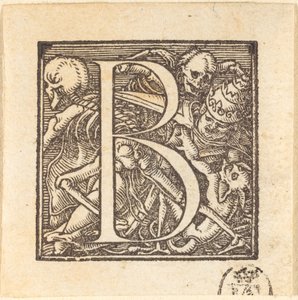 Litera b autorstwa Hans Holbein der Jüngere