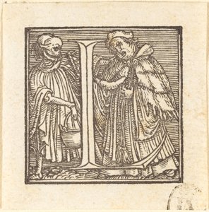 Litera L. autorstwa Hans Holbein der Jüngere