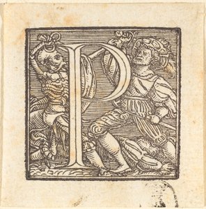 Litera P. autorstwa Hans Holbein der Jüngere