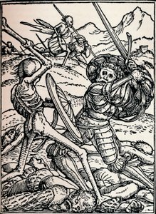 Rycerz i śmierć, 1538, 1917 autorstwa Hans Holbein der Jüngere