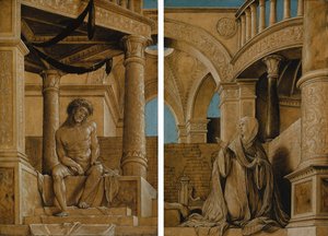 Chrystus i Matka Boska w żałobie, ok. 1518-20 r. autorstwa Hans Holbein der Jüngere