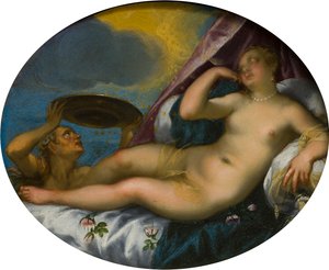 Danae i deszcz złota, ok. 1584-1625 (olej na płótnie)