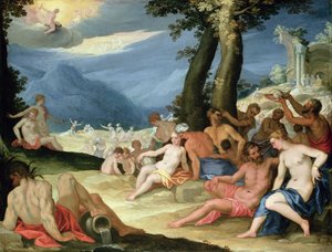 Susza podczas Podróży Faetona ze Słońcem, 1604 (olej na miedzi)