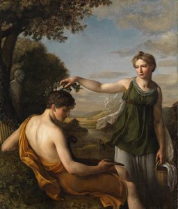 Chloe, przez Oeri, Hans Jakob (1782-1868). olej na płótnie autorstwa Hans Jakob Oeri