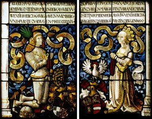 margrabia Fryderyk brandenburski-Ansbach 1460–1536 i jego żona Zofia Jagiellonka 1464–1512, 149 autorstwa Hans Kamberger