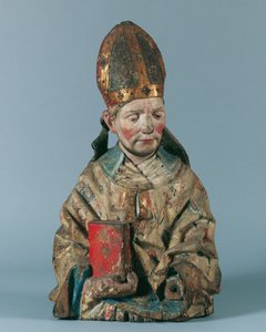 pół figury św. biskupa autorstwa Hans Klocker (Umkreis)
