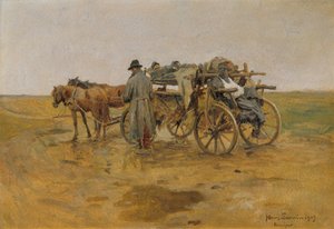 transport rannych autorstwa Hans Larwin