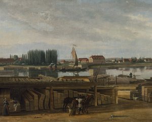 Z okolic Drezna, ok. 1829-30 (olej na płótnie) autorstwa Hans Leganger Reusch