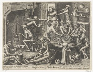 Chuda kuchnia Le Maigre Cuisine / Chudy Keucken (tytuł na obiekcie) autorstwa Hans Liefrinck (I)