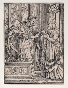 Hrabina z Tańca śmierci, ca. 1526, opublikowany 1538.