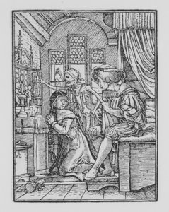 Zakonnica z Tańca śmierci, ca. 1526, opublikowany 1538.