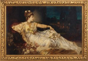 Charlotte Wolter (1834-1897) jako "Messalina" w "Arria i Messalina" Adolfa von Wilbrandta autorstwa Hans Makart