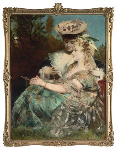 List miłosny, 1875 autorstwa Hans Makart