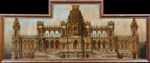 Projekt pałacu: Fasada autorstwa Hans Makart
