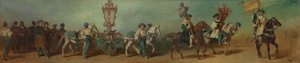 Projekt pochodu festiwalowego z 1879 roku - Blacharze autorstwa Hans Makart