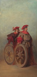 Projekt pochodu uroczystego z 1879 roku - Dwóch czeladników autorstwa Hans Makart