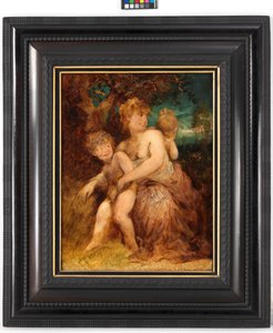 Nimfa z dwójką dzieci autorstwa Hans Makart